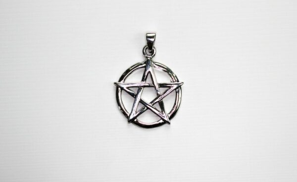 Anhänger Schutzamulett Pentagramm Wicca massiv Silber 925 Magier Hexen